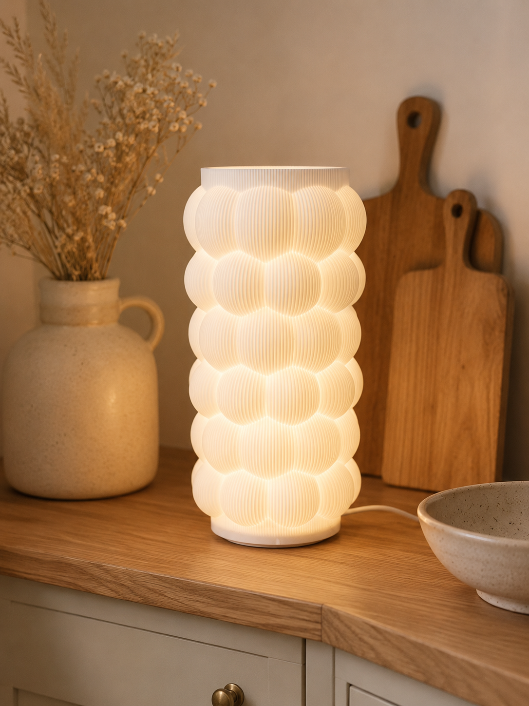 ✨ Bubble Style LED Lampe – moderne BOHO Tischlampe mit gemütlichem Lichtspiel 🤍