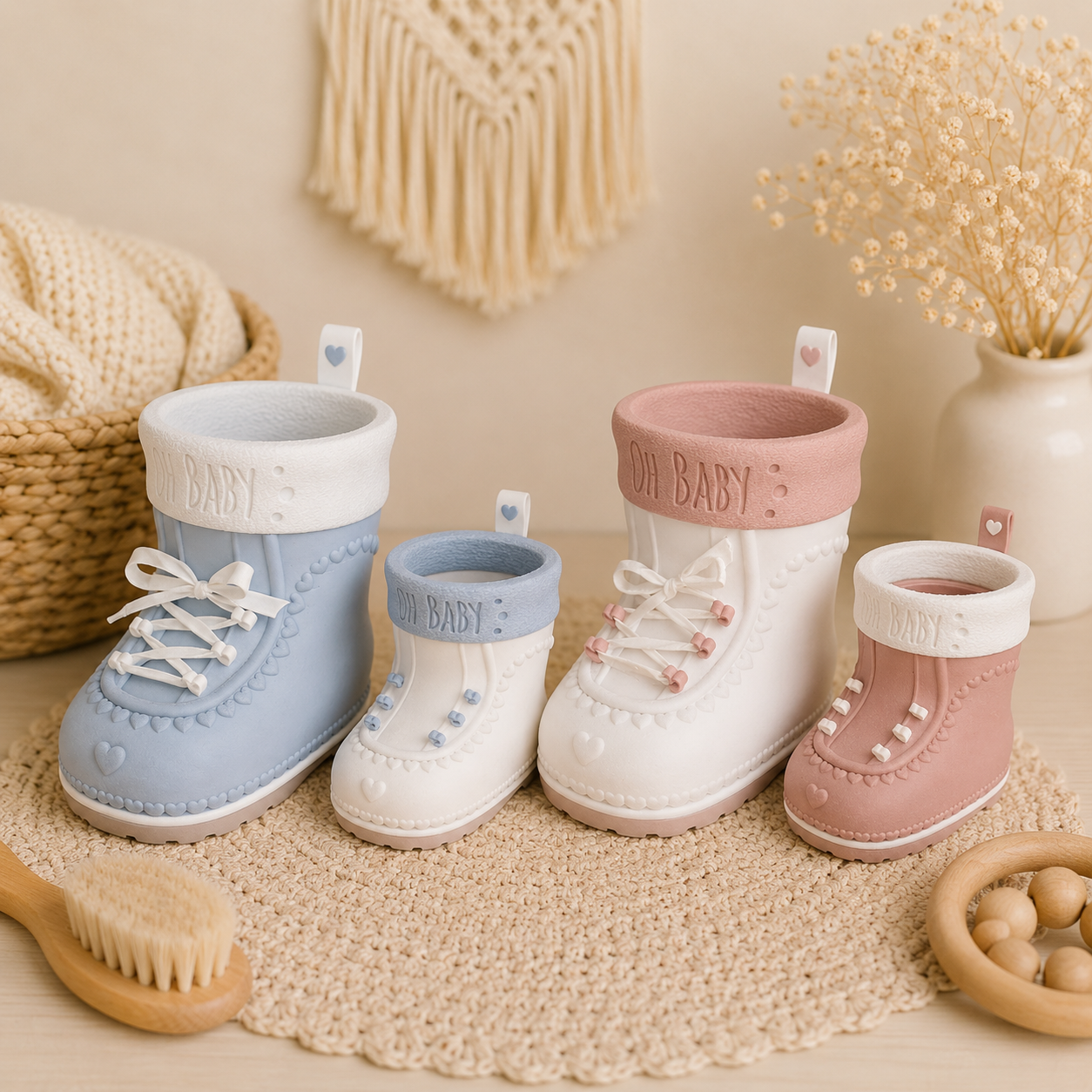 💛 Willkommen kleines Wunder – zauberhafter Baby Schuh 👶