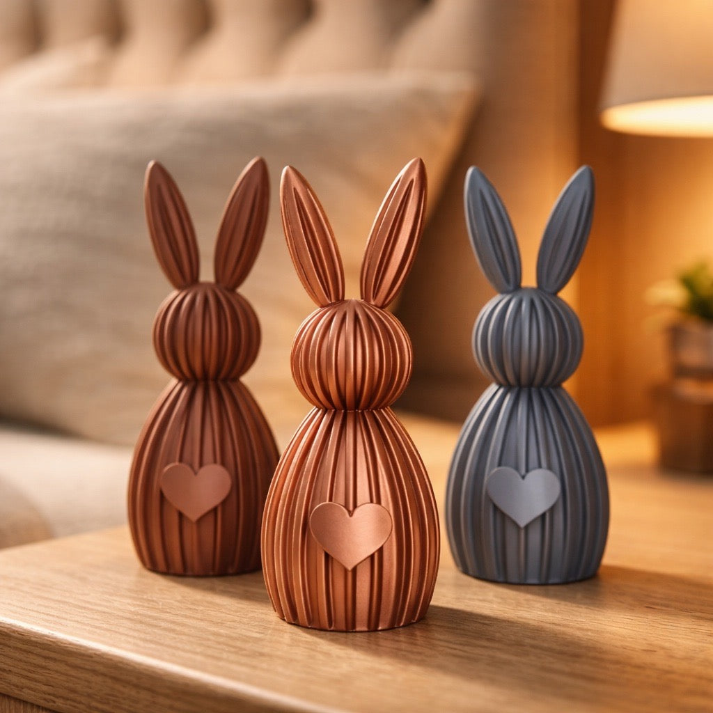 Moderner Osterhase mit Herz-Bauch 🫶🏼