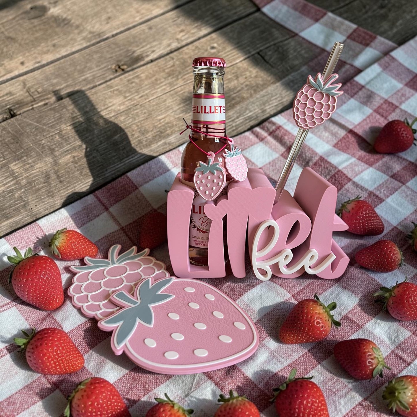 🍓Wildberry Flaschenhalter „Lillet-Fee“ – 3D Druck Set mit Zubehör