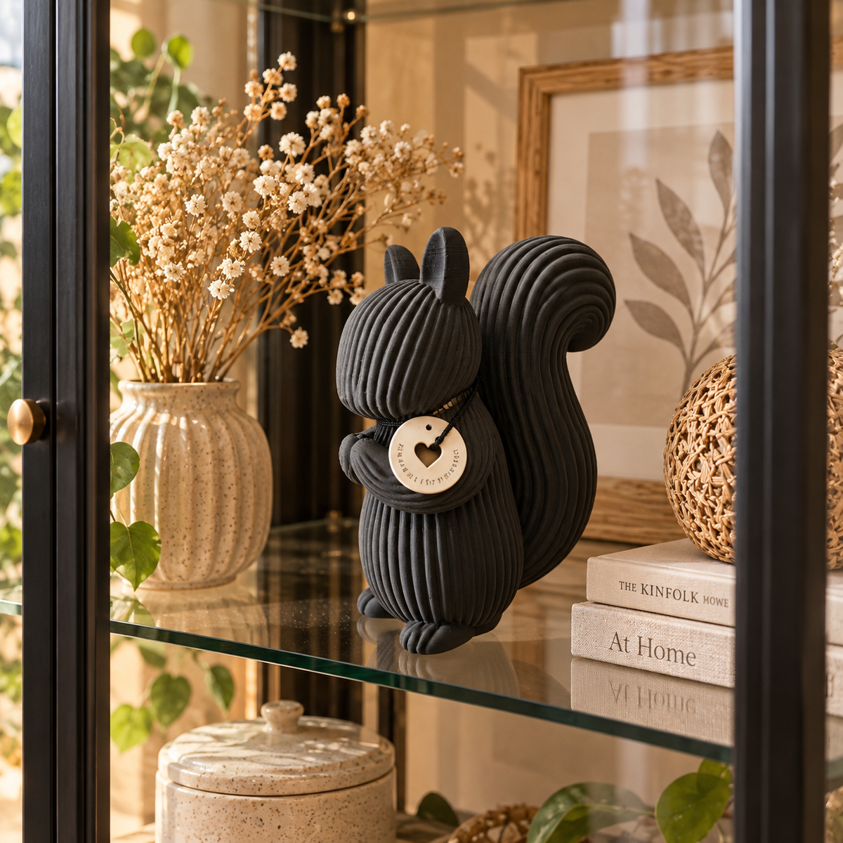 🐿️ NOKI – Japandi Deko-Eichhörnchen | Moderne Design-Deko im 3D-Druck in 2 Größen