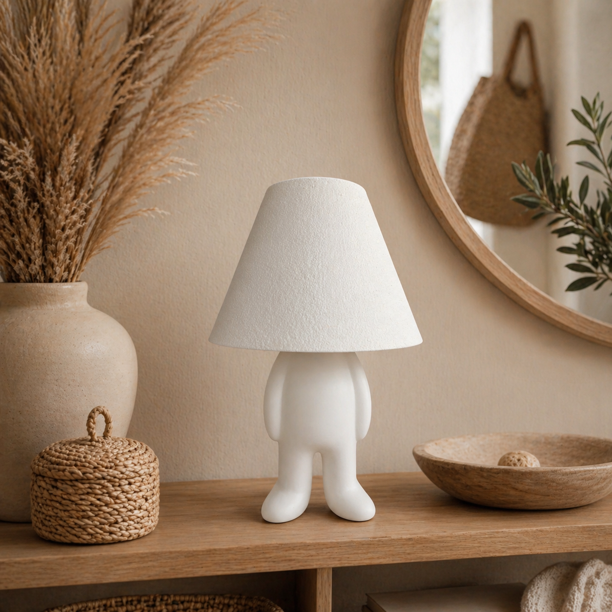 🧸 Loopy Lampen Familie – Design Tischlampe | Boho Ambientelicht | LED & Akku Variante