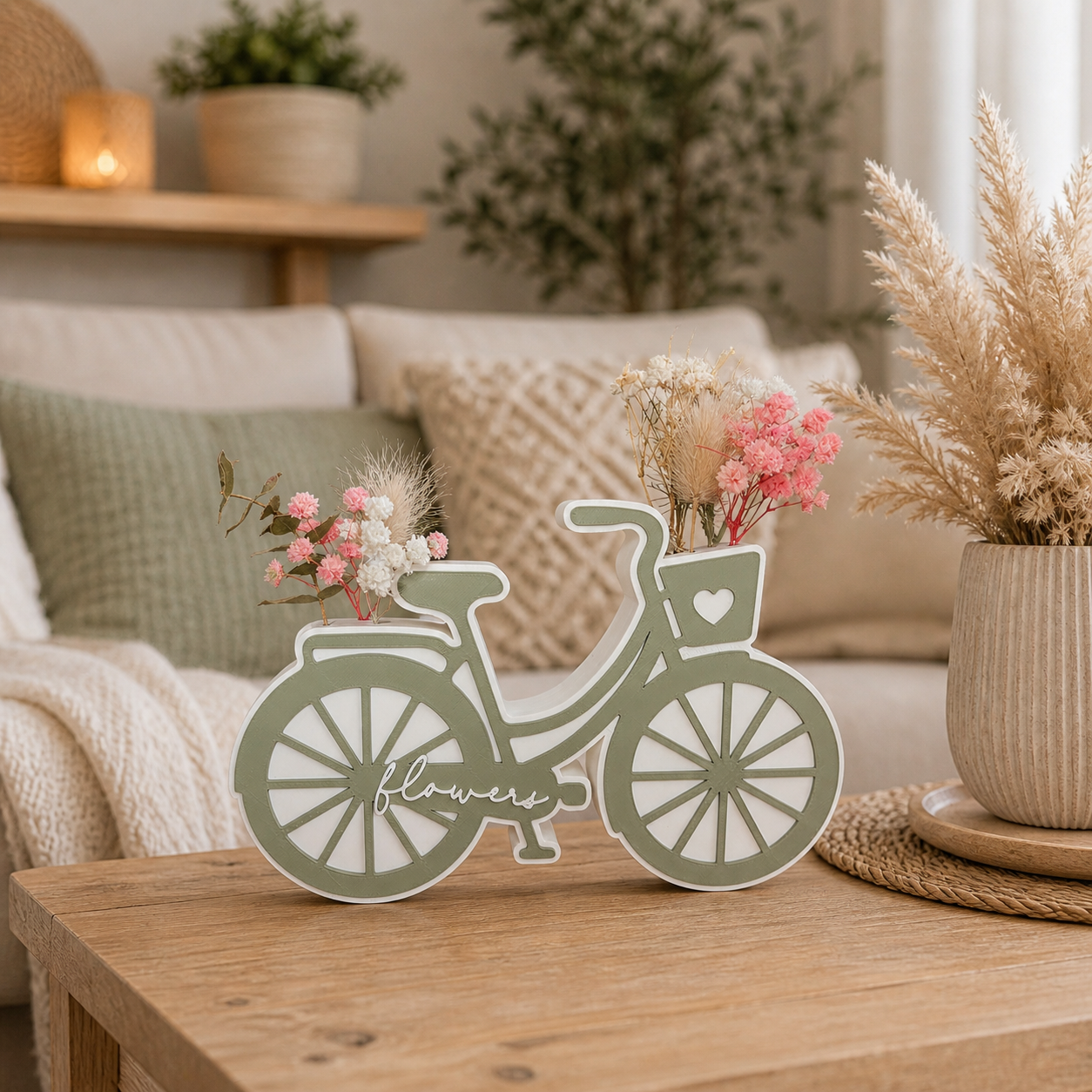 🌸 Blumenfahrrad „Flower“ – Deko mit Herz & Naturgefühl