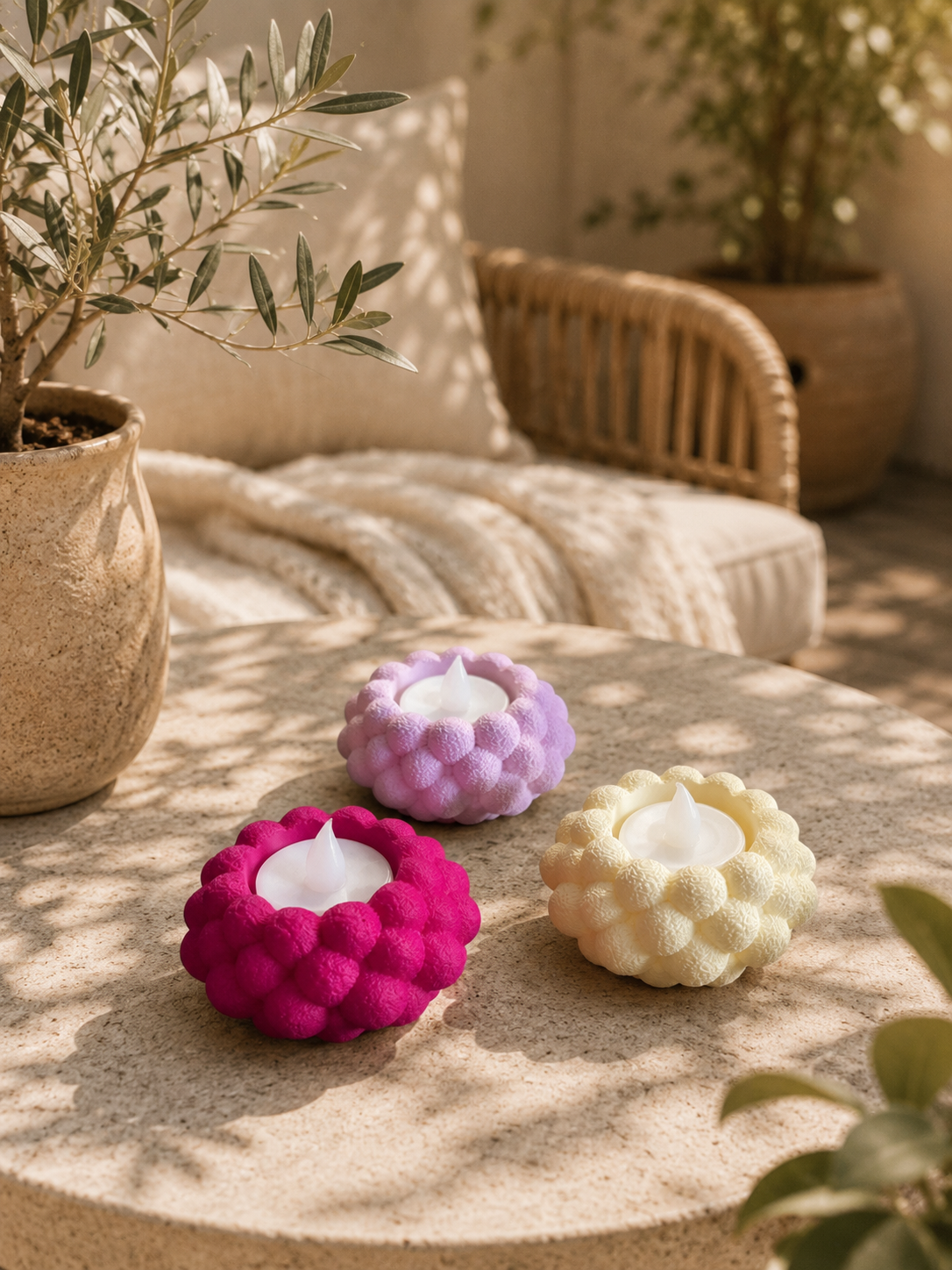 ✨ Bubble Style Teelichthalter – moderne BOHO & Scandi Deko mit besonderem Lichtspiel 🤍