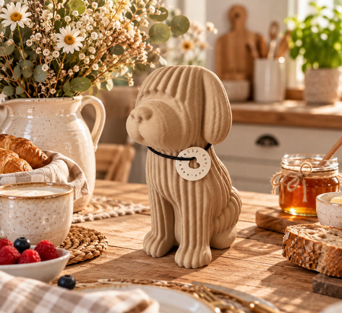 🐶 KODA – Japandi Deko-Hund | Moderne Design-Deko im 3D-Druck