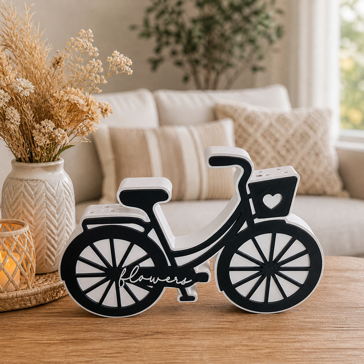 🌸 Blumenfahrrad „Flower“ – Deko mit Herz & Naturgefühl