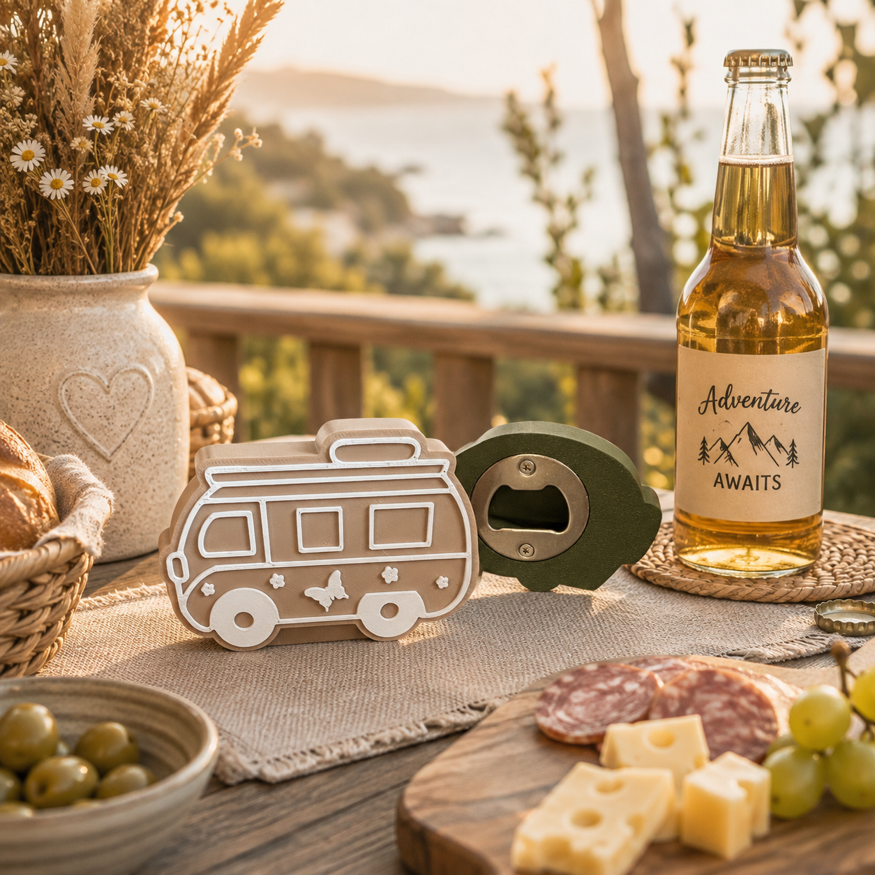 🍻 Flaschenöffner „Campingliebe“  Wohnwagen • Wohnmobil • Campingbus