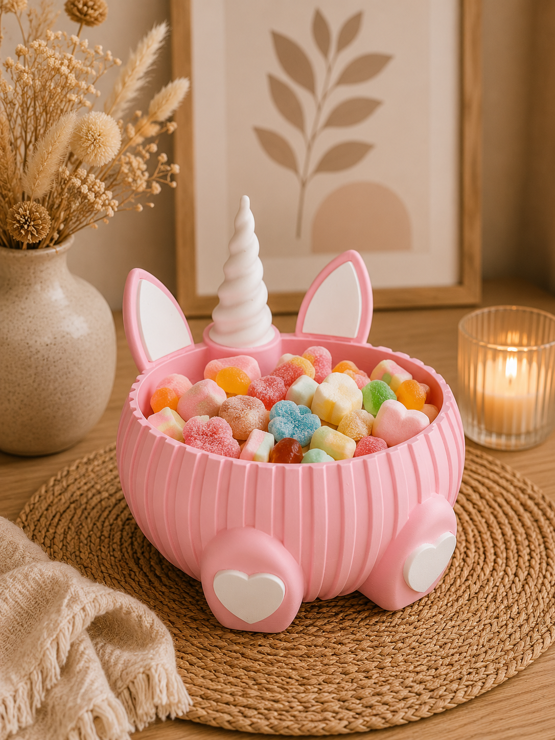 🦄 Einhorn Bowl/Schale – süße Dino-Schale zum Dekorieren, Verschenken & Organisieren 🤍