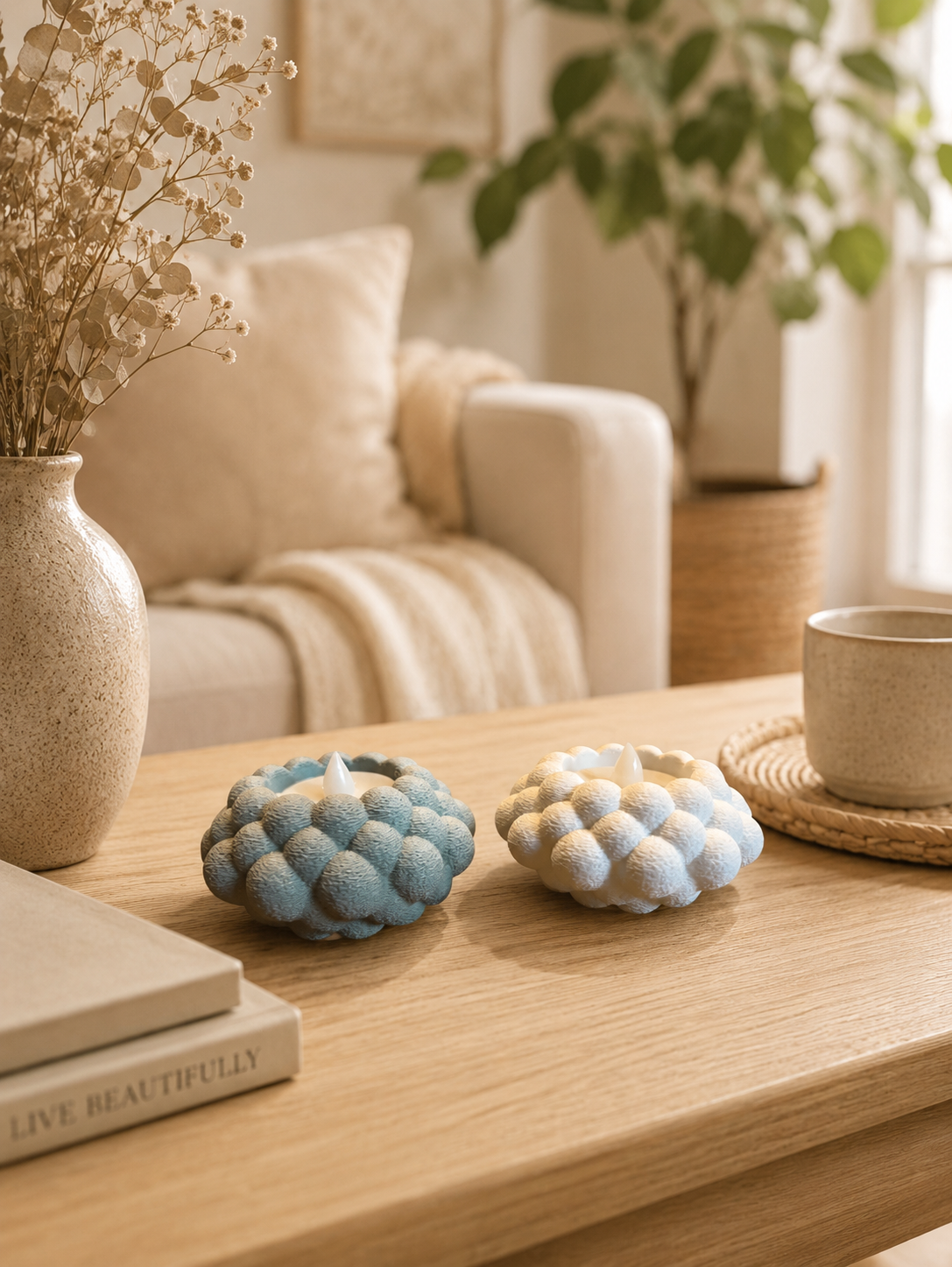 ✨ Bubble Style Teelichthalter – moderne BOHO & Scandi Deko mit besonderem Lichtspiel 🤍