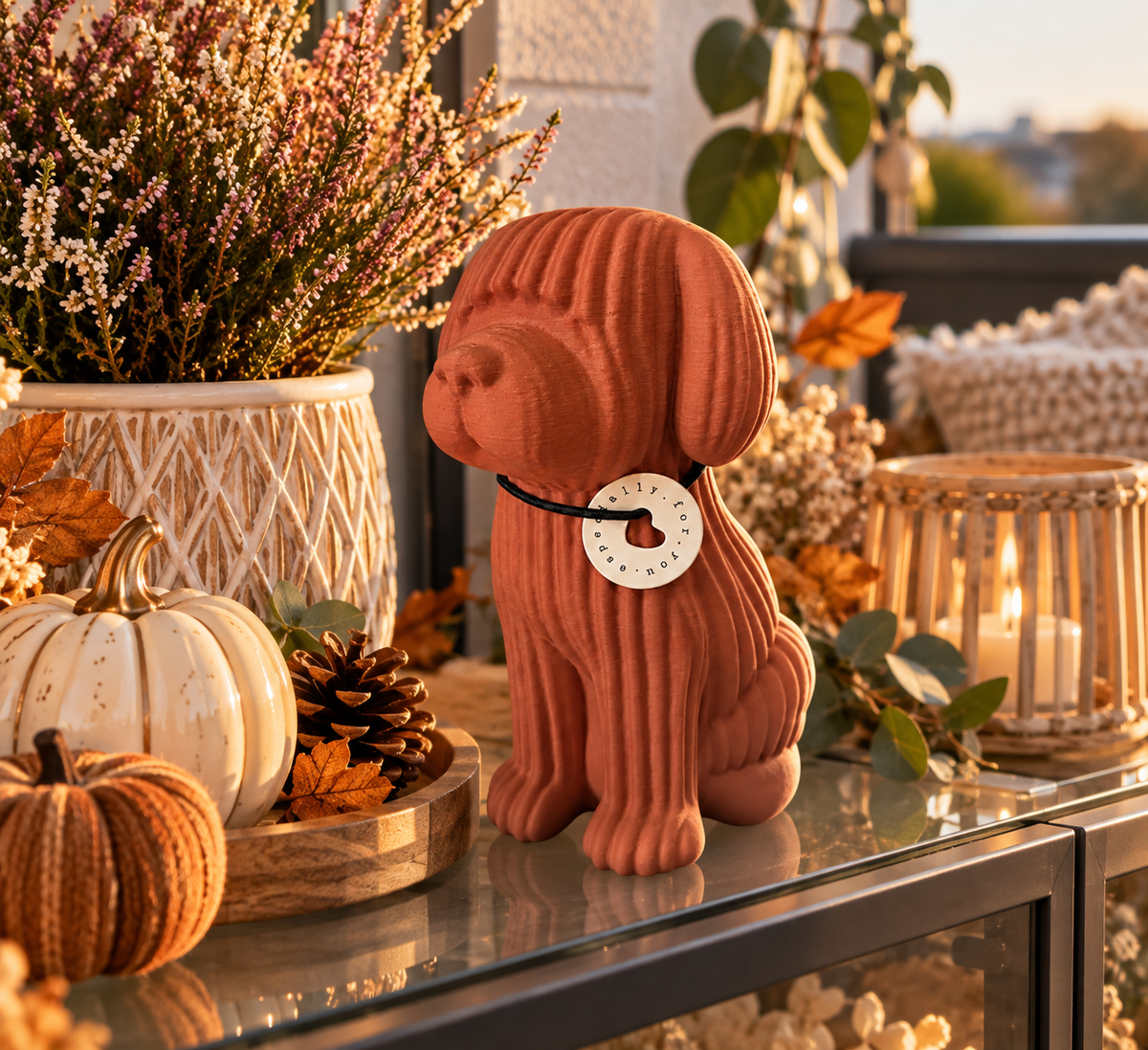 🐶 KODA – Japandi Deko-Hund | Moderne Design-Deko im 3D-Druck