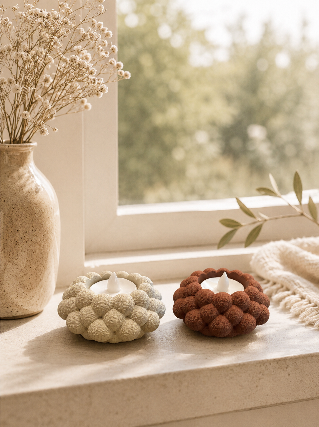 ✨ Bubble Style Teelichthalter – moderne BOHO & Scandi Deko mit besonderem Lichtspiel 🤍