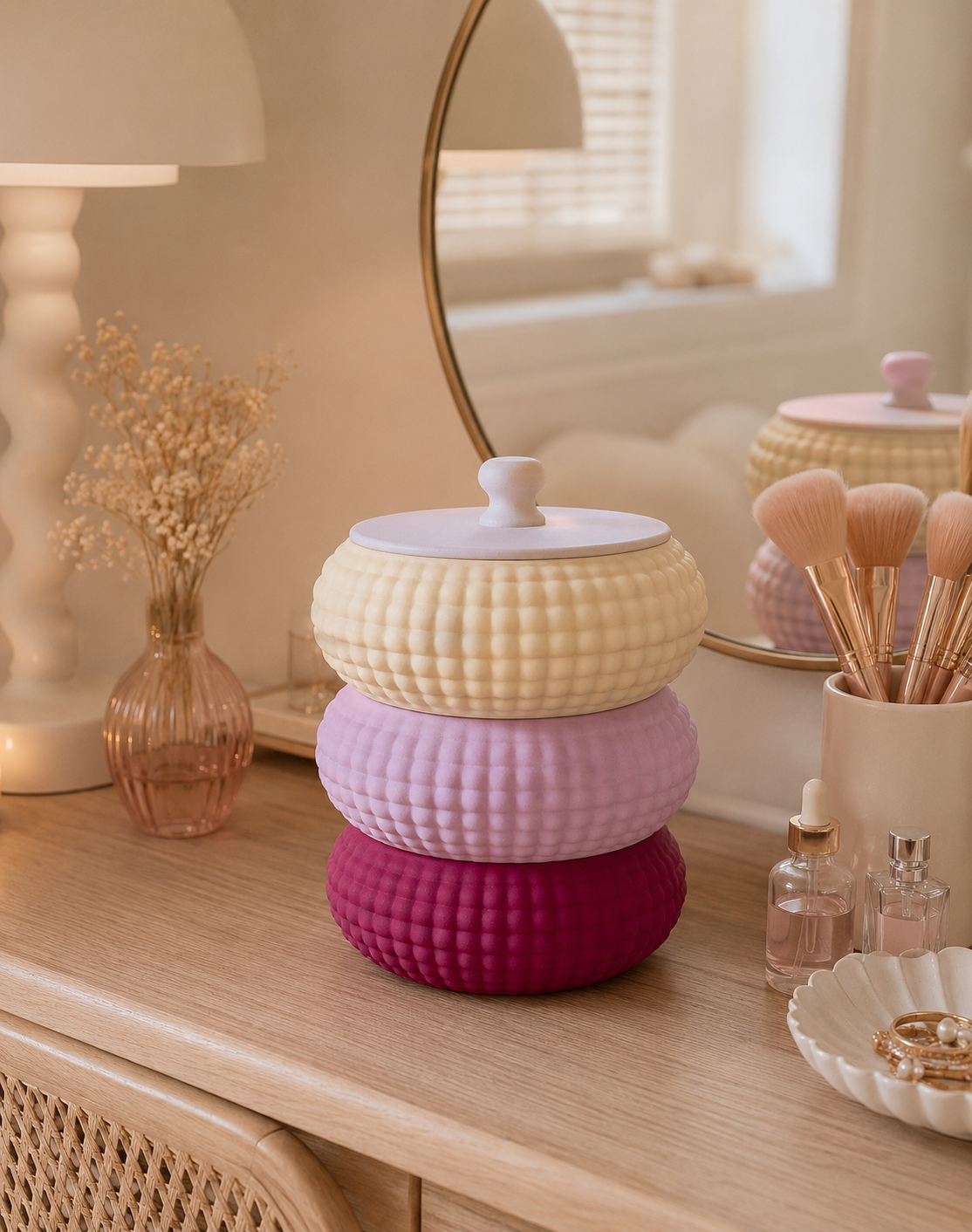 ✨ Bubble Style „Lazy“ – moderne 3er-Stapelschale im stilvollen BOHO & Scandi Design 🤍