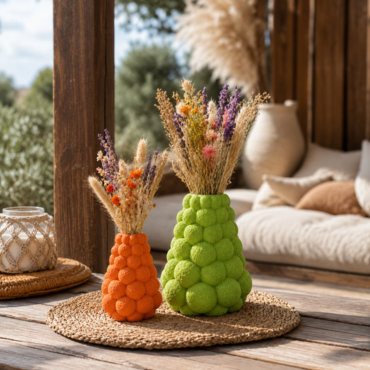 ✨ Bubble Style „The Pyramide“ – stilvolles Vasen Duo im modernen BOHO & Scandi Design 🤍