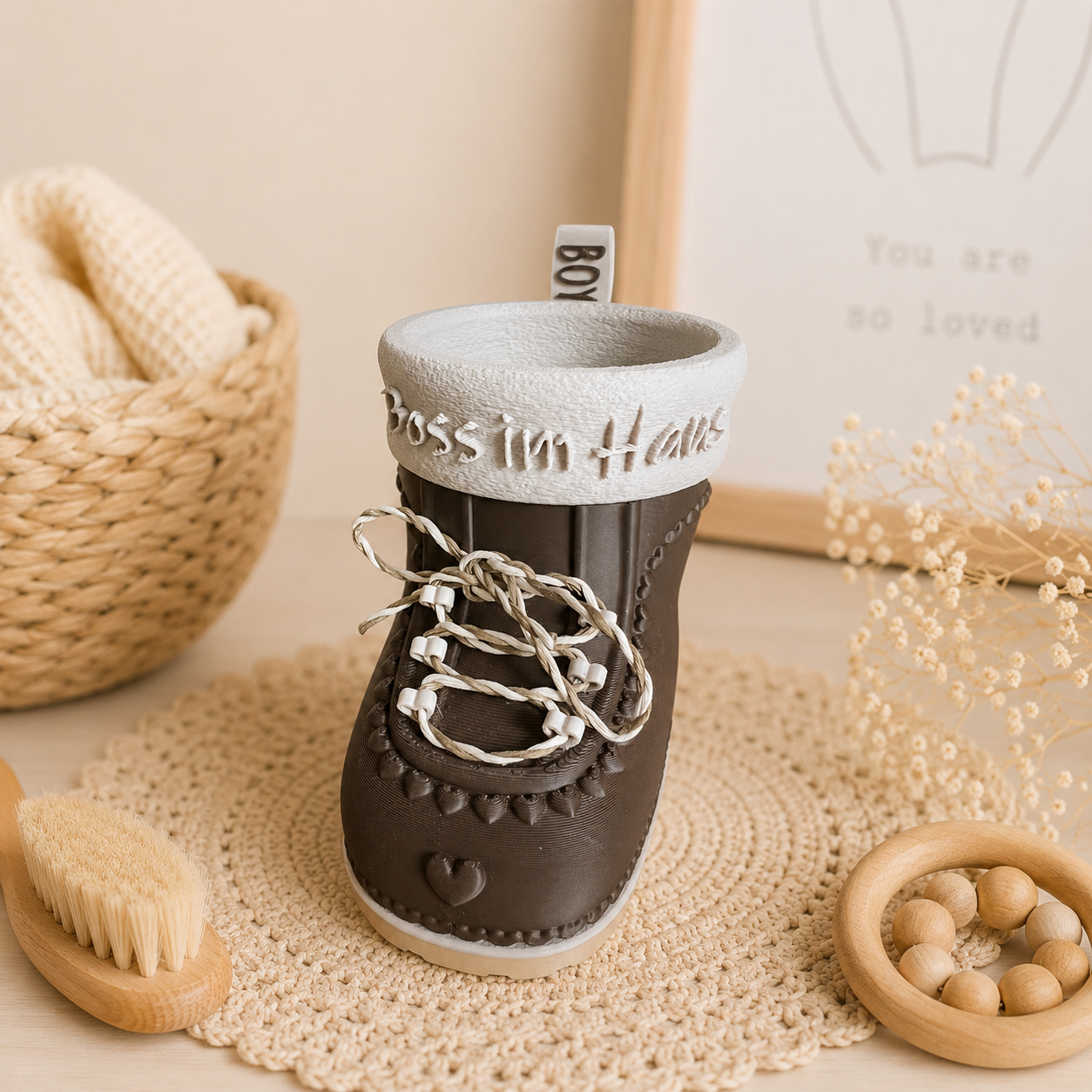💛 Willkommen kleines Wunder – zauberhafter Baby Schuh 👶