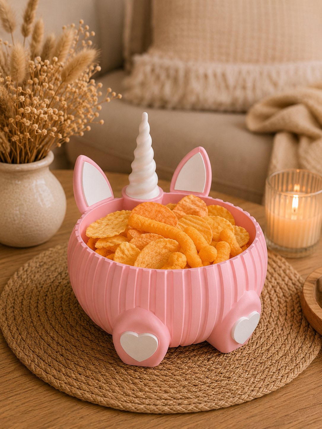 🦄 Einhorn Bowl/Schale – süße Dino-Schale zum Dekorieren, Verschenken & Organisieren 🤍