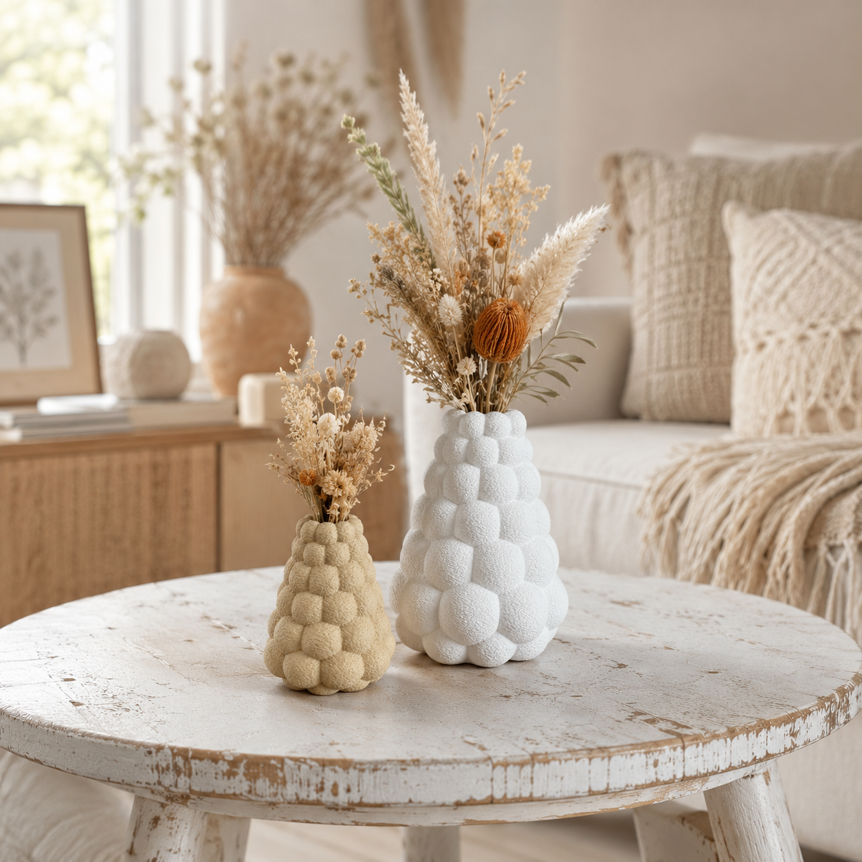 ✨ Bubble Style „The Pyramide“ – stilvolles Vasen Duo im modernen BOHO & Scandi Design 🤍
