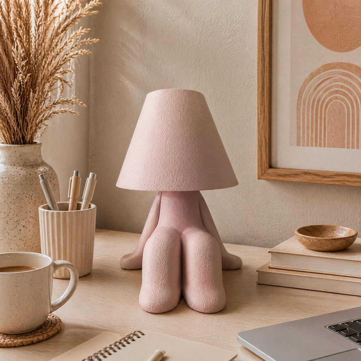 🧸 Loopy Lampen Familie – Design Tischlampe | Boho Ambientelicht | LED & Akku Variante