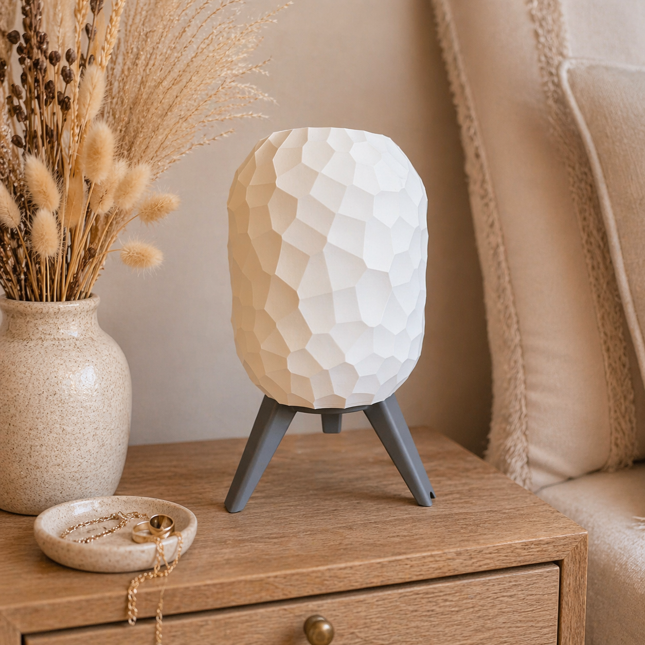 BOHO Tischlampe mit Stativ ✨ | LED oder Akku-Version mit Fernbedienung ✨ | Individuell kombinierbar