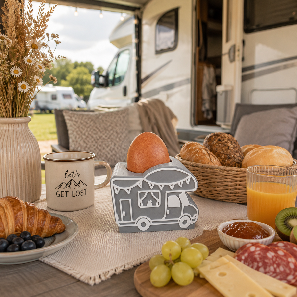 🏕️ Eierbecher 2er-Set „Campingliebe“  Wohnwagen • Wohnmobil • Campingbus