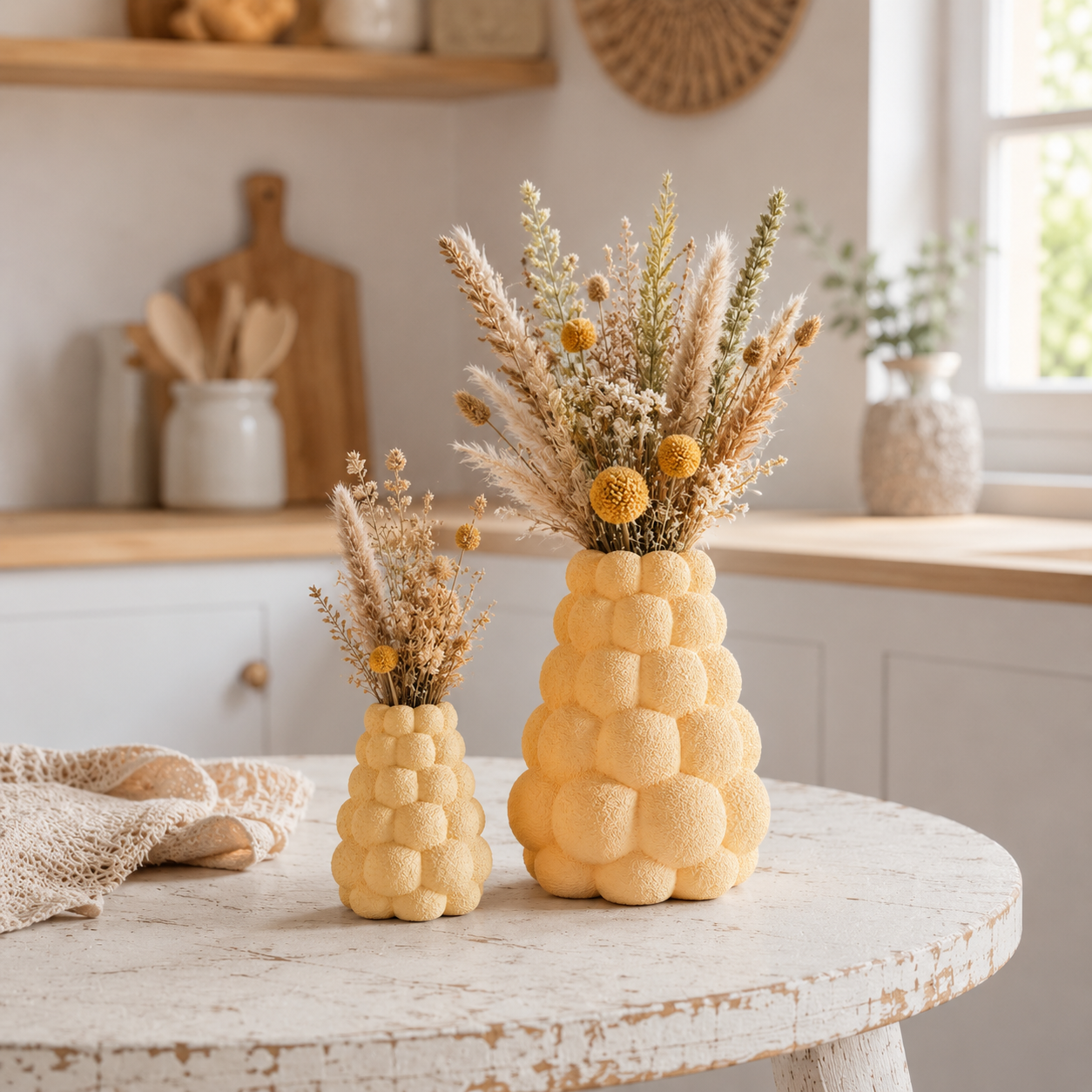 ✨ Bubble Style „The Pyramide“ – stilvolles Vasen Duo im modernen BOHO & Scandi Design 🤍