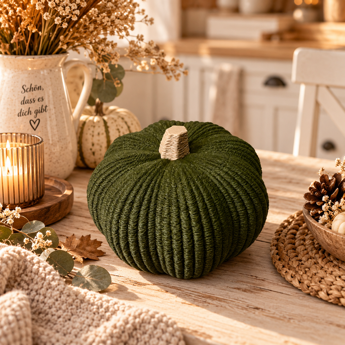 🎃 YUKI & AKI – Japandi Deko-Kürbisse | Herbstdeko in 2 Designs & Größen