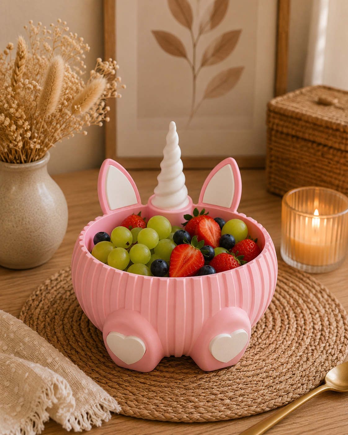 🦄 Einhorn Bowl/Schale – süße Dino-Schale zum Dekorieren, Verschenken & Organisieren 🤍