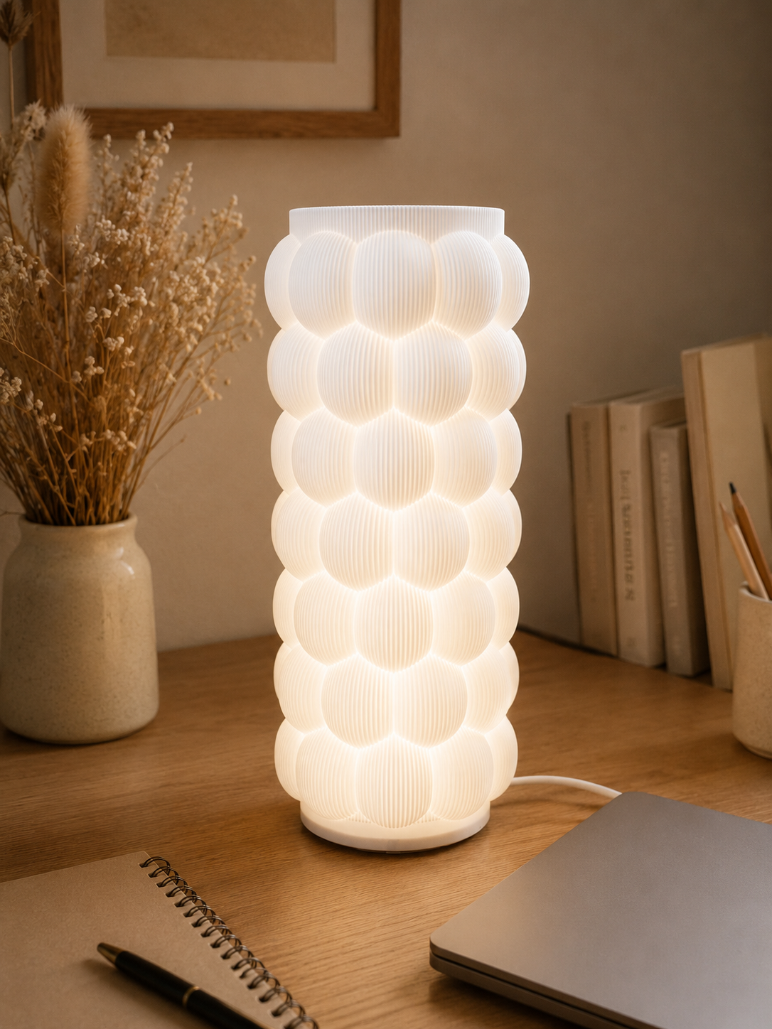 ✨ Bubble Style LED Lampe – moderne BOHO Tischlampe mit gemütlichem Lichtspiel 🤍