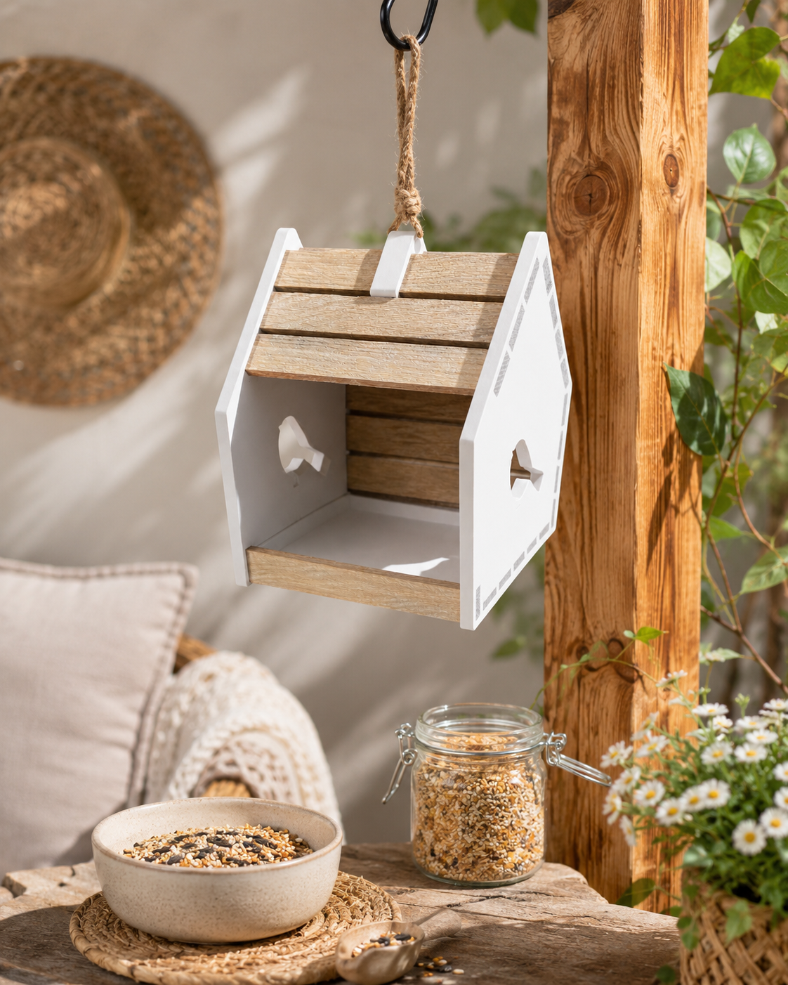🕊️ Klötzchen-Vogelhäuschen  Natur & Holz meets exklusiven 3D Druck