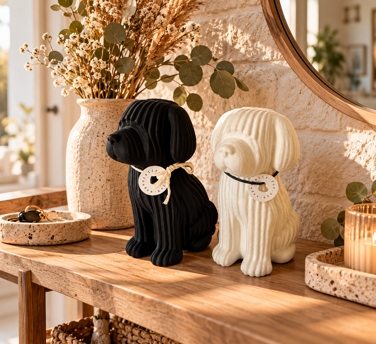 🐶 KODA – Japandi Deko-Hund | Moderne Design-Deko im 3D-Druck