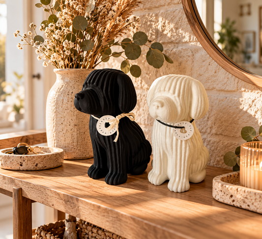 🐶 KODA – Japandi Deko-Hund | Moderne Design-Deko im 3D-Druck
