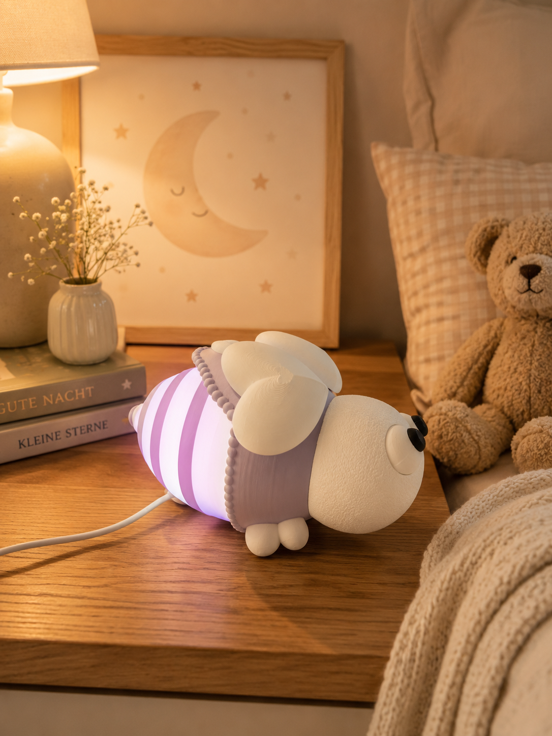 🪲 Glühwürmchen LED Lampe – niedliches Nachtlicht mit leuchtendem Popo für gemütliche Wohlfühlmomente 🤍✨