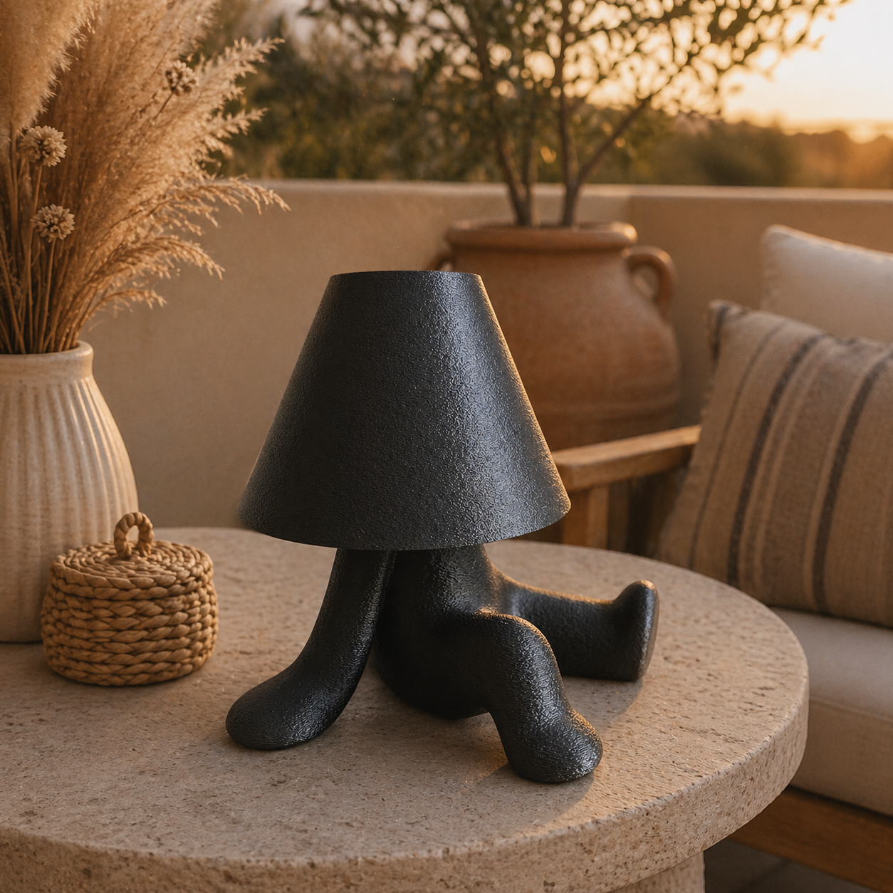 🧸 Loopy Lampen Familie – Design Tischlampe | Boho Ambientelicht | LED & Akku Variante