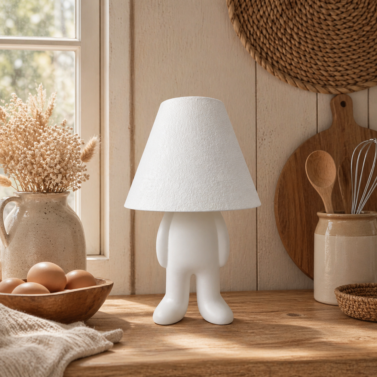 🧸 Loopy Lampen Familie – Design Tischlampe | Boho Ambientelicht | LED & Akku Variante