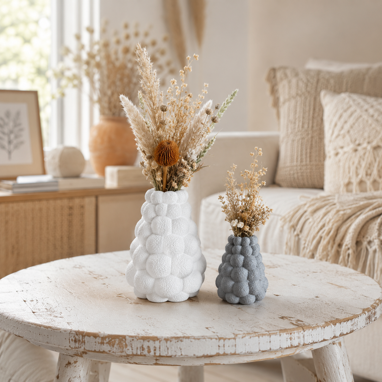 ✨ Bubble Style „The Pyramide“ – stilvolles Vasen Duo im modernen BOHO & Scandi Design 🤍