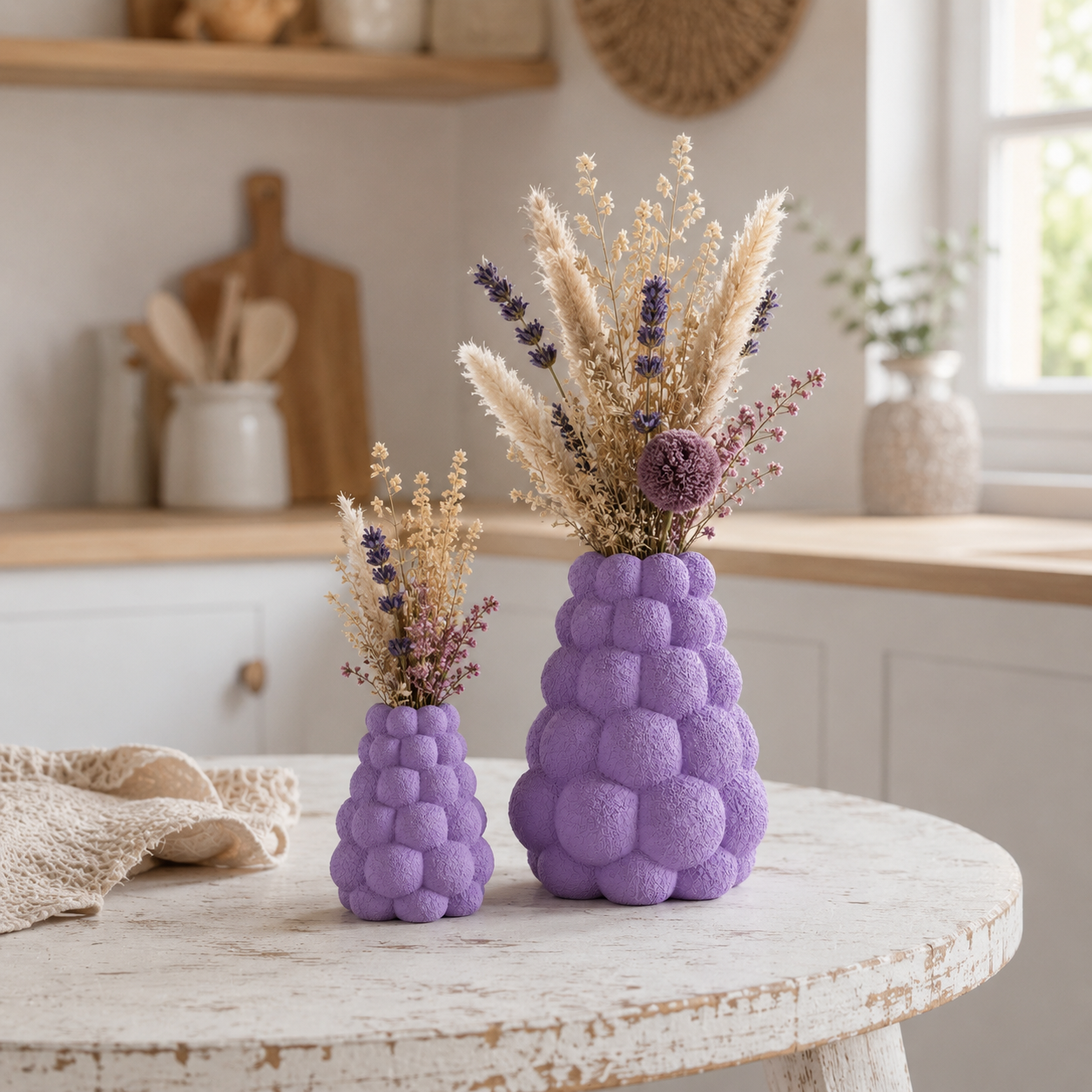✨ Bubble Style „The Pyramide“ – stilvolles Vasen Duo im modernen BOHO & Scandi Design 🤍