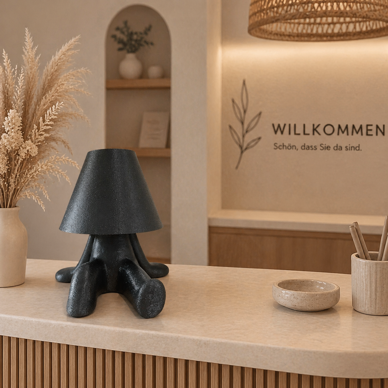 🧸 Loopy Lampen Familie – Design Tischlampe | Boho Ambientelicht | LED & Akku Variante