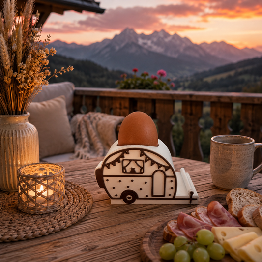 🏕️ Eierbecher 2er-Set „Campingliebe“  Wohnwagen • Wohnmobil • Campingbus