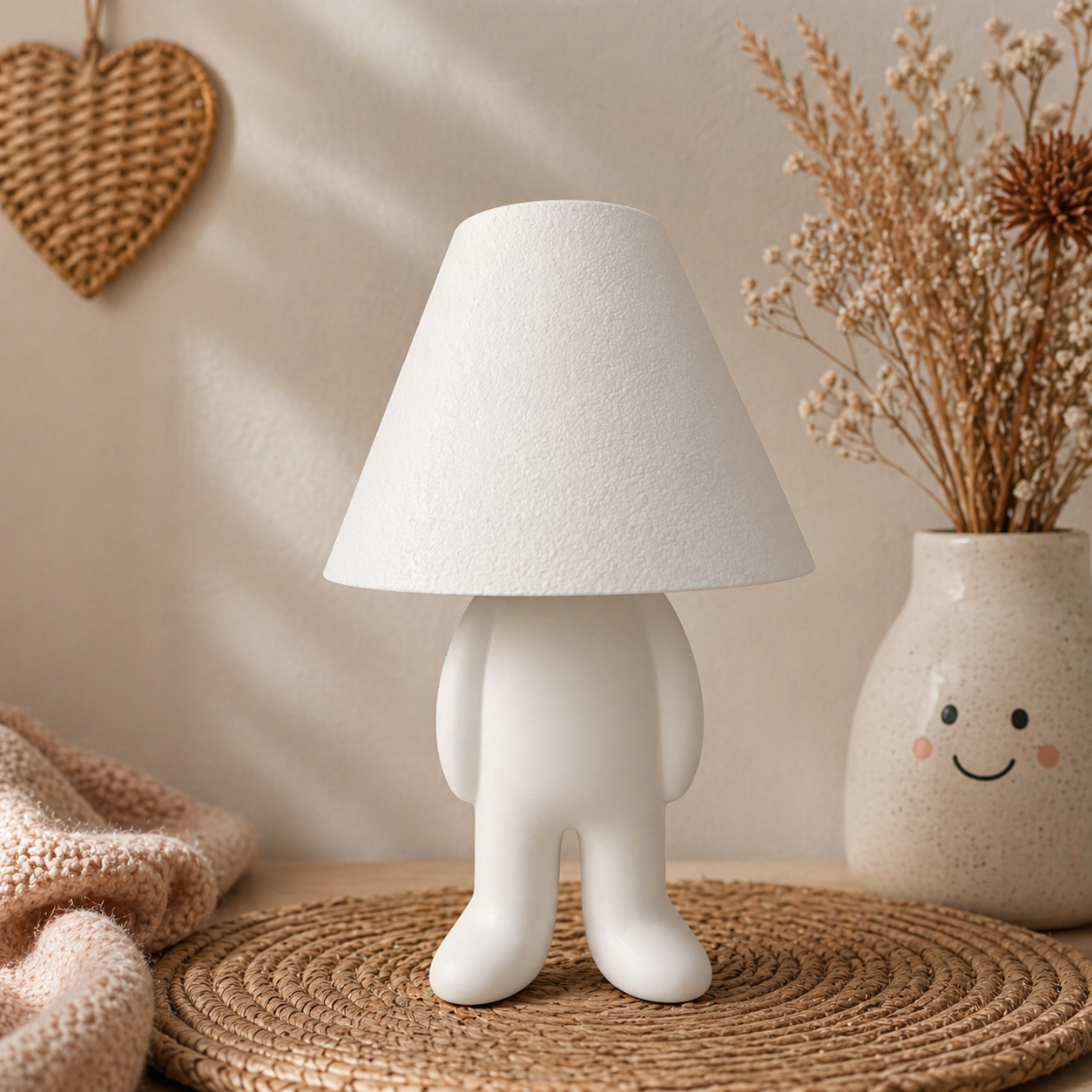 🧸 Loopy Lampen Familie – Design Tischlampe | Boho Ambientelicht | LED & Akku Variante