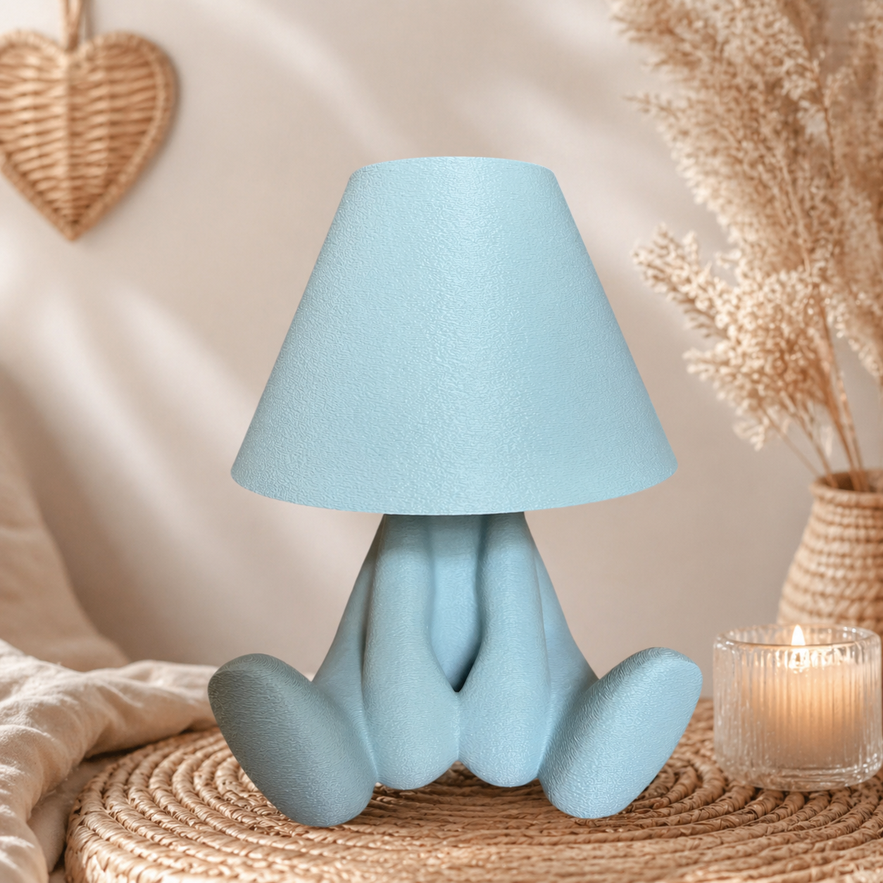 🧸 Loopy Lampen Familie – Design Tischlampe | Boho Ambientelicht | LED & Akku Variante