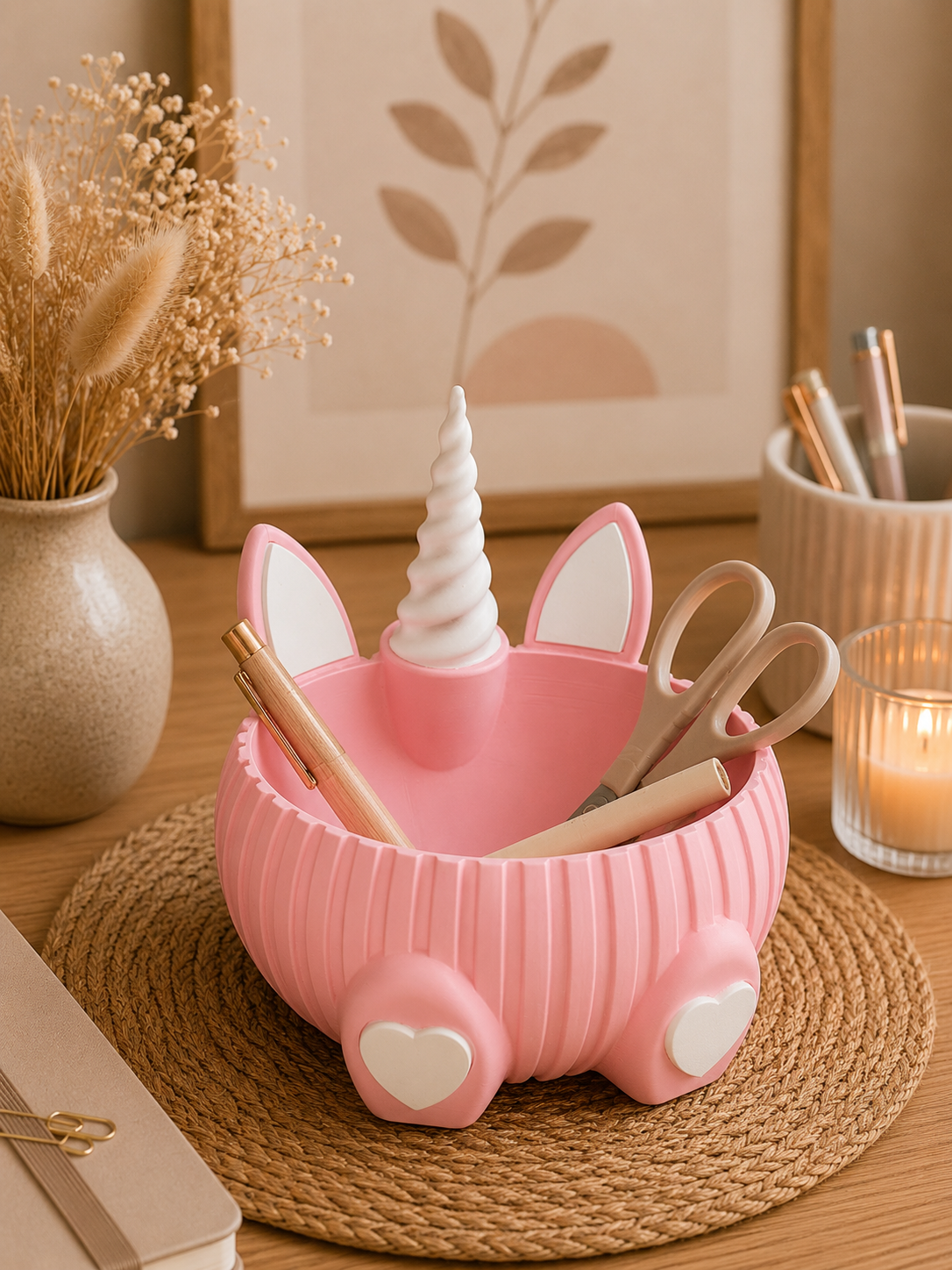 🦄 Einhorn Bowl/Schale – süße Dino-Schale zum Dekorieren, Verschenken & Organisieren 🤍