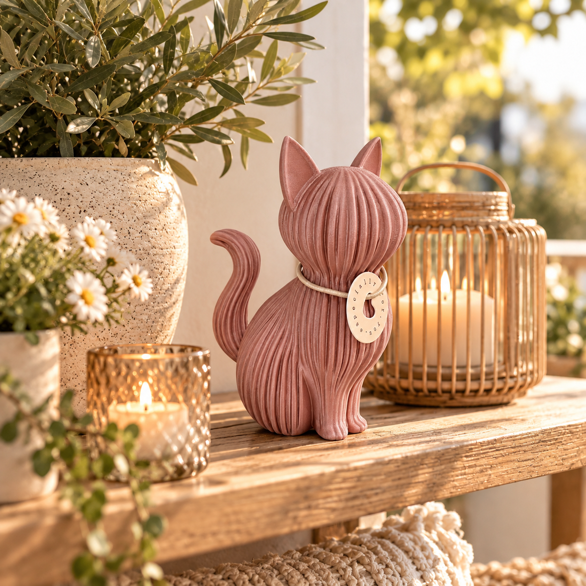 🐾 MIA – Japandi Deko-Katze | Moderne Design-Deko im 3D-Druck 🤎 in 2 Größen