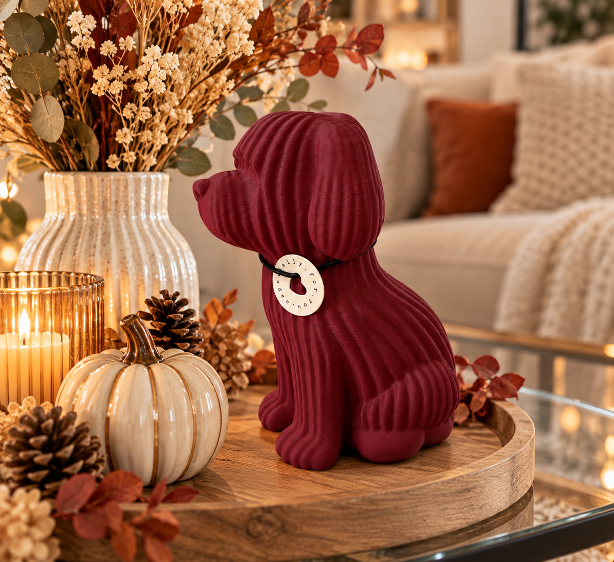 🐶 KODA – Japandi Deko-Hund | Moderne Design-Deko im 3D-Druck