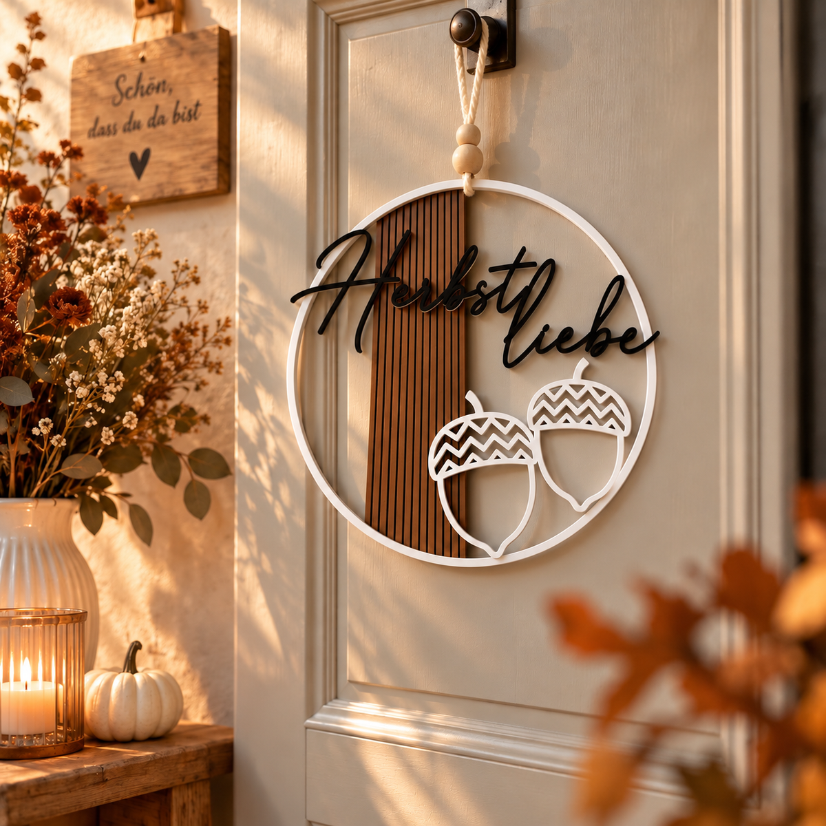🍂 „Herbstliebe“ – Tür-, Fenster- & Wandschmuck im Panel Design | individuell in deinen Wunschfarben