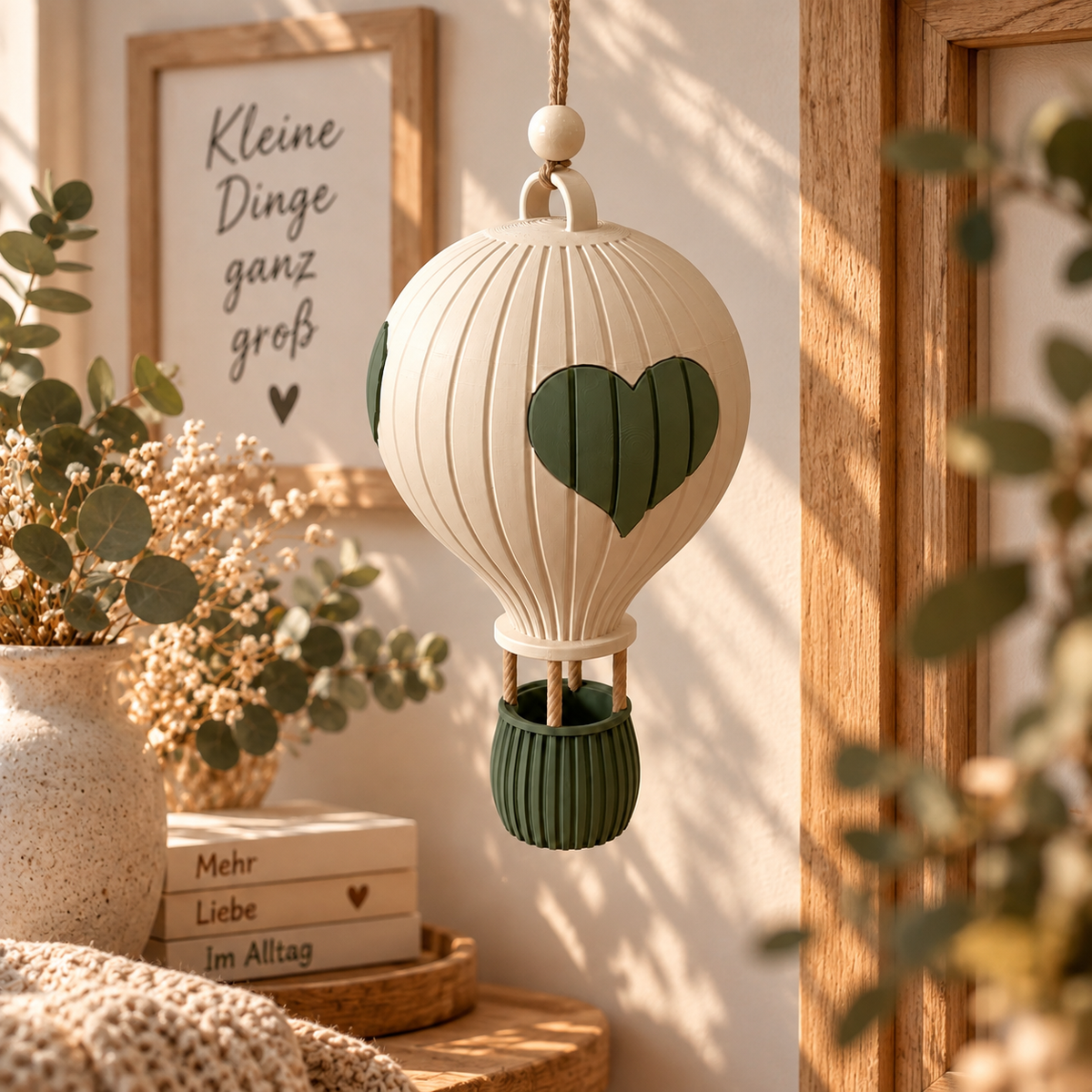 🎈 SKY – Japandi Heißluftballon | Fenster-, Wand- & Hängedeko in deinen Wunschfarben