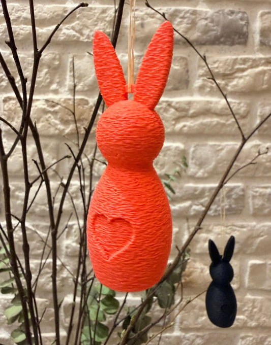 🐰 Flauschiger „Herz-Osterhase“ als Aufhänger