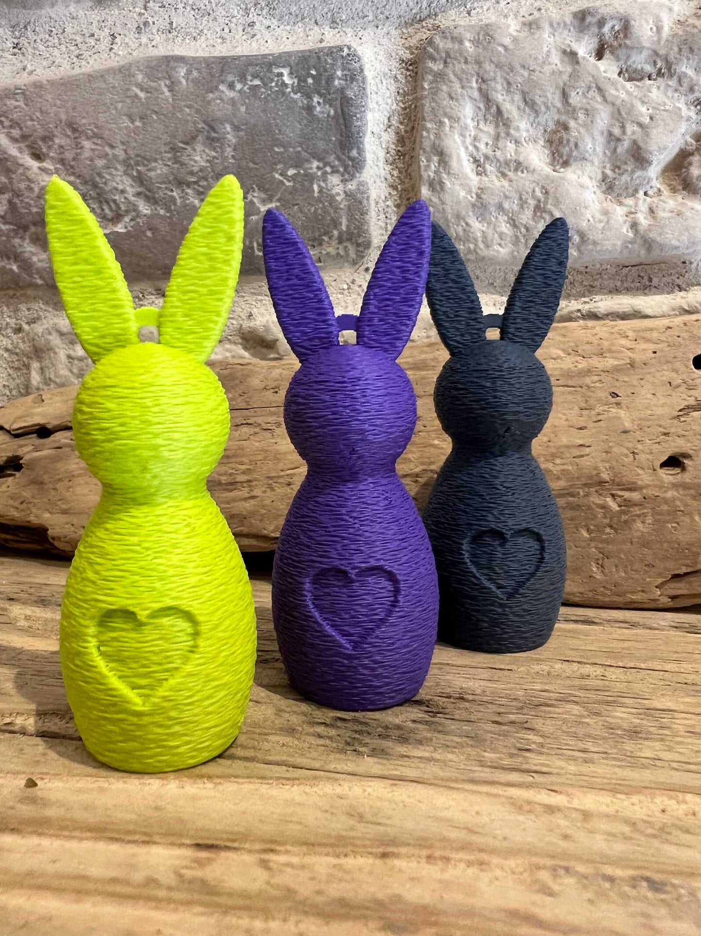 🐰 Flauschiger „Herz-Osterhase“ als Aufhänger
