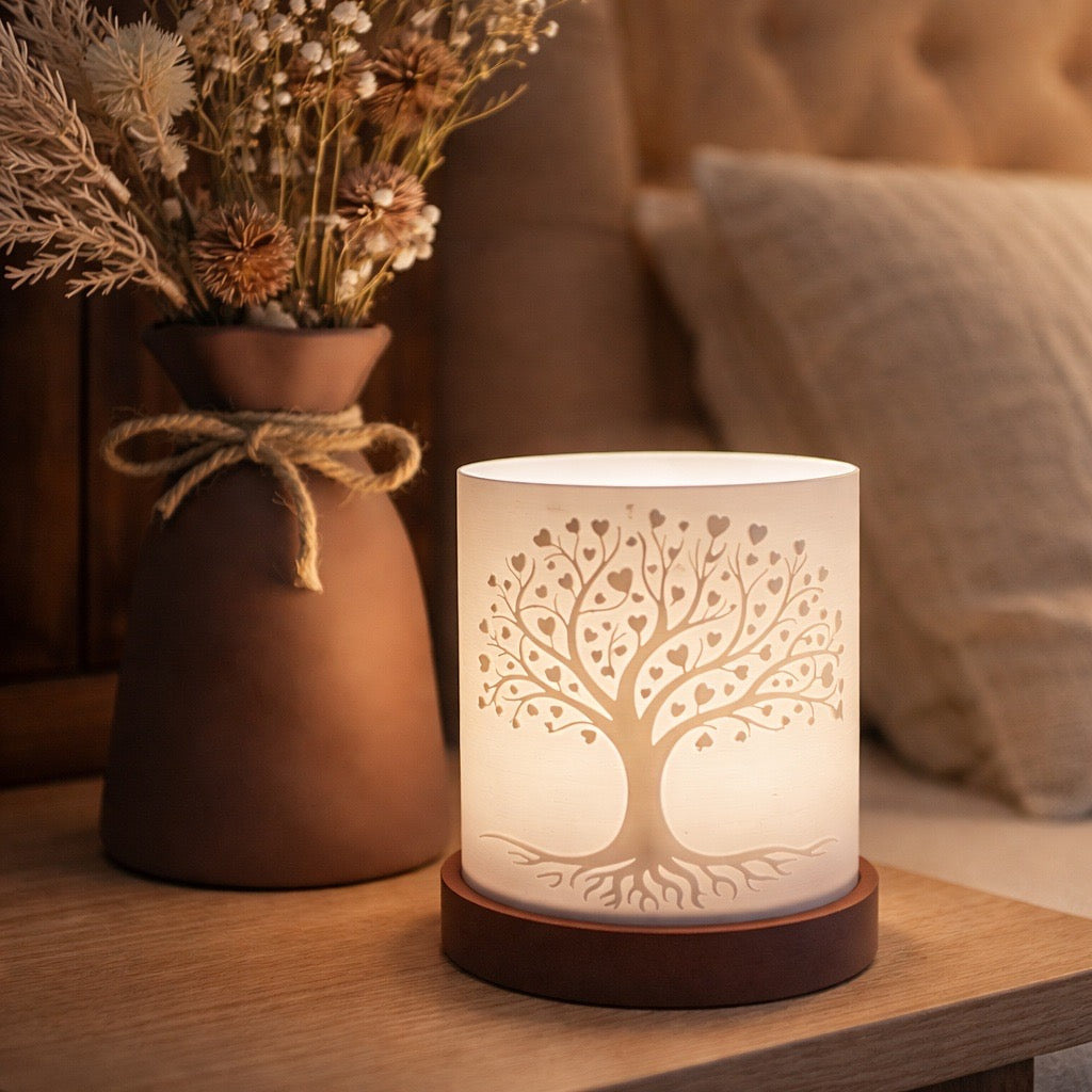 🌳 Windlicht „Familienbaum“ – Licht der Verbundenheit & Liebe