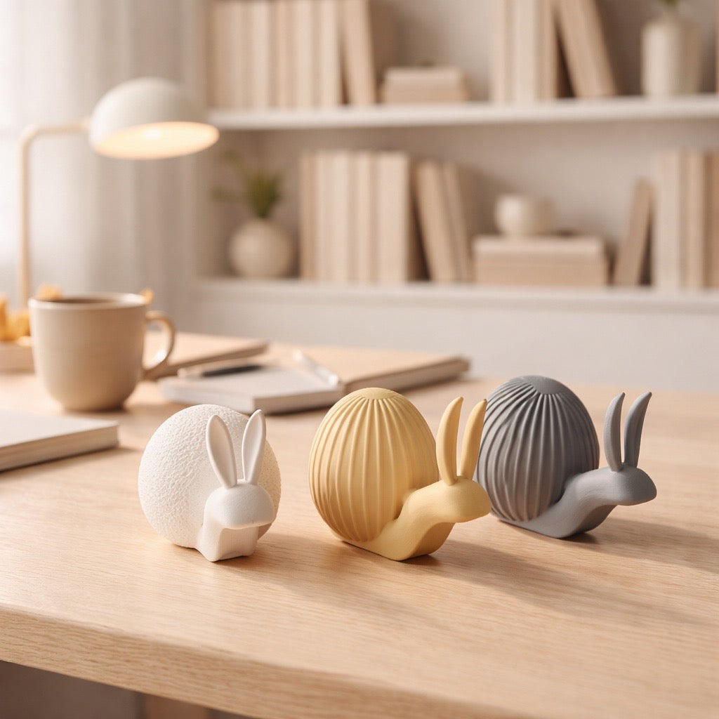 🐰🐌 Osterhasenschnecke – 3 Design Editionen