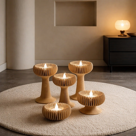 ✨ LED Teelichter „Fackelfamilie“ – Stilvolles Designlicht ✨
