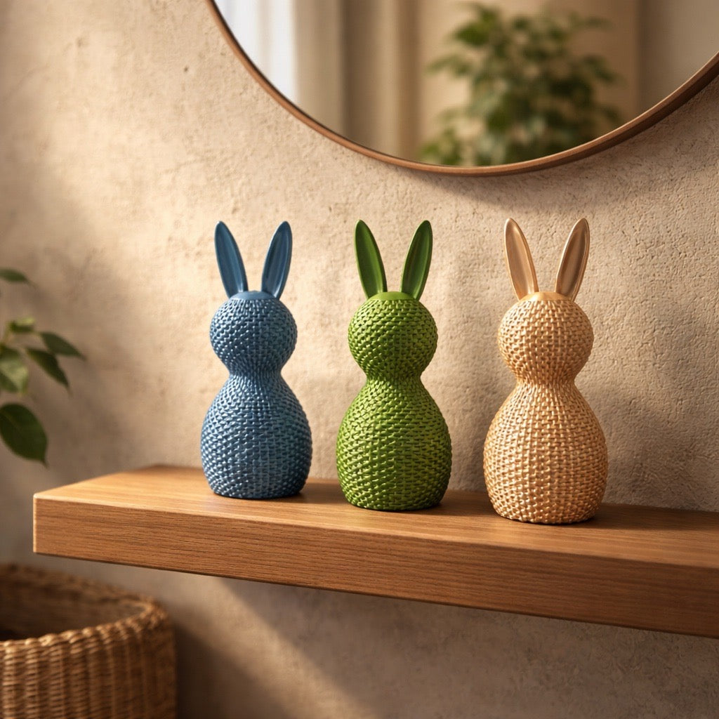 🐰 Organischer LED-Teelicht Osterhase